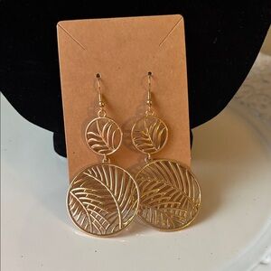 Elegant Gold Leaf Earrings